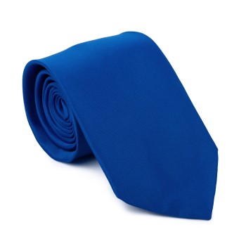 Plain Mazarine Blue Satin Tie #AB-T1009/25