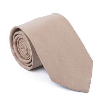 Plain Champagne Macadamia Tie #AB-T1009/42