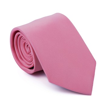 Plain Crystal Rose Satin Tie #AB-T1009/5