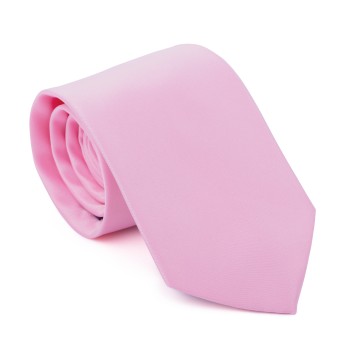 Plain Creole Pink Satin Tie #AB-T1009/6 ##LS2