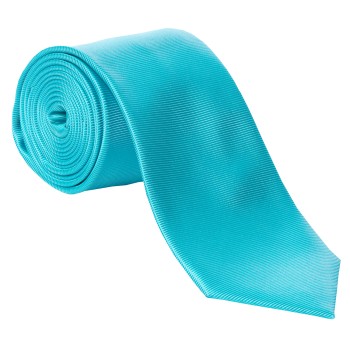 Turquoise Fine Twill Tie #T101/5 ##LS