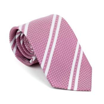 Dark Pink Pastel Stripe Tie #AB-T1016/4 ##LS