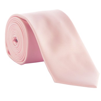 Pink Satin Tie #T1849/4 ##LS