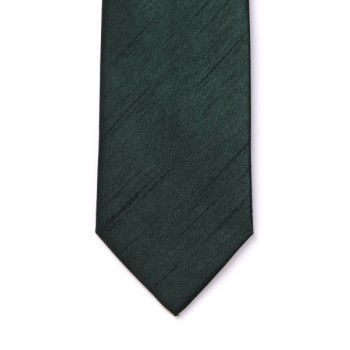 Bottle Green Shantung Wedding Tie #T1864/5