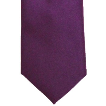 Berry Satin Tie #T1884/5 ##LS
