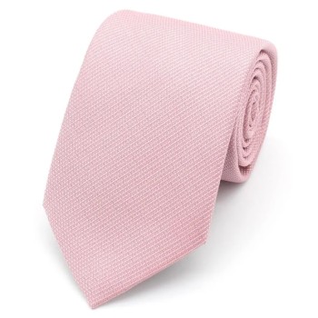 Plain Dusky Rose Pink Luxe Textured Tie #T1896/5