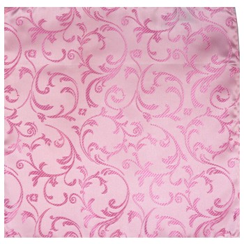 Pink Swirl Leaf Wedding Pocket Square #AB-TPH1000/6 ##LS2
