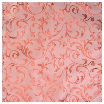 Coral Swirl Leaf Wedding Pocket Square #AB-TPH1000/9 