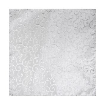 Silver Royal Swirl Wedding Pocket Square #AB-TPH1001/5 ##LS2