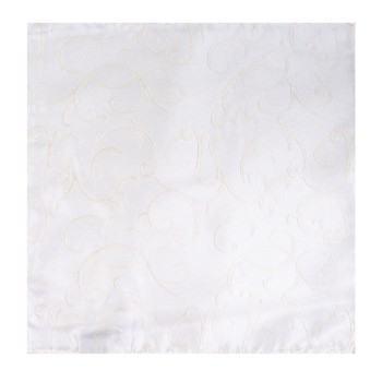Ivory Modern Scroll Wedding Pocket Square #AB-TPH1002/4 ##LS2