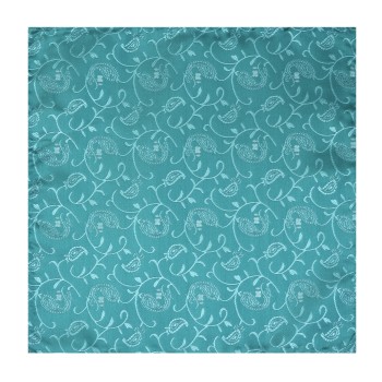 Teal Budding Paisley Wedding Pocket Square #AB-TPH1003/3 