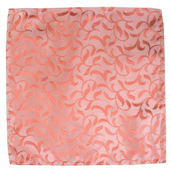 Coral Vintage Vine Wedding Pocket Square #AB-TPH1004/2 ##LS2