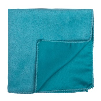 Duck Egg Blue Suede Pocket Square #AB-TPH1006/9 ##LS2