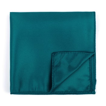 Plain Teal Fanfare Pocket Square #AB-TPH1009/28