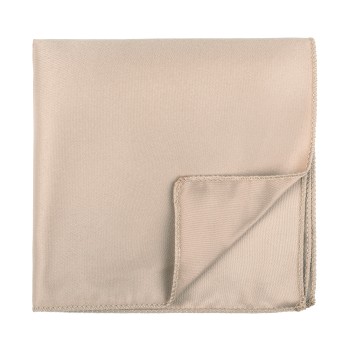 Plain Champagne Macadamia Pocket Square #AB-TPH1009/42