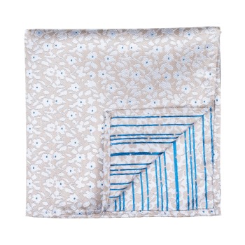 Beige Ditsy Floral Pocket Square #AB-TPH1013/2 ##LS