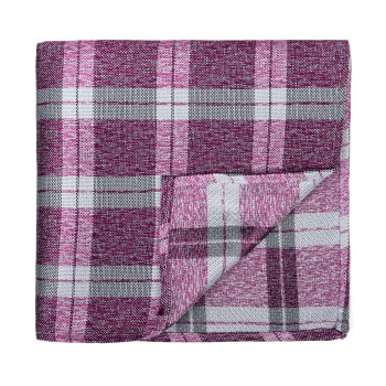 Burgundy Wide Check Pocket Square #AB-TPH1014/2 ##LS