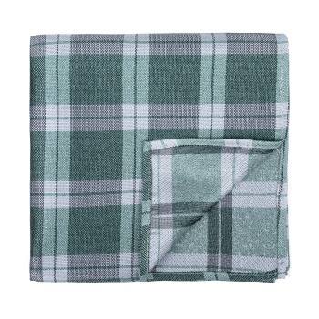 Moss Green Wide Check Pocket Square #AB-TPH1014/3 ##LS