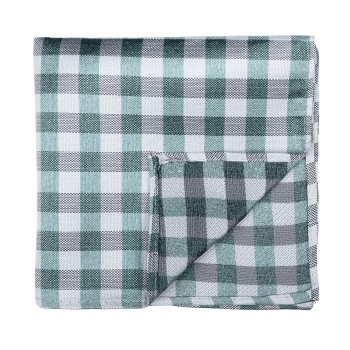 Moss Green Neat Check Pocket Square #AB-TPH1015/2 ##LS