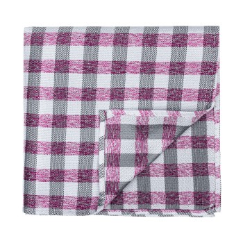 Burgundy Neat Check Pocket Square #AB-TPH1015/3 ##LS