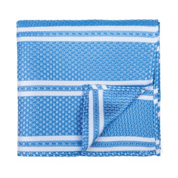 Baby Blue Pastel Stripe Pocket Square #AB-TPH1016/1 ##LS