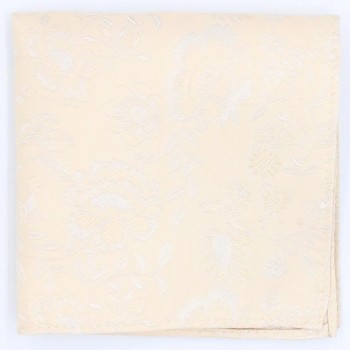 Cream Floral Pocket Square #TPH1629/11