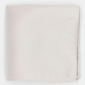 Plain Pewter Silver Luxe Pocket Square #TPH1896/10