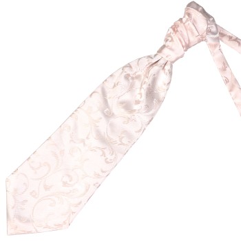 Ivory Bridal Blush Swirl Leaf Wedding Cravat #AB-WCR1000/13 ##LS2
