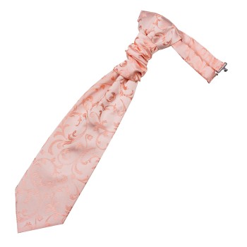 Peach Swirl Leaf Wedding Cravat #AB-WCR1000/7 ##LS2