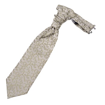 Sage Green Royal Swirl Wedding Cravat #AB-WCR1001/4 ##LS2