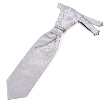 Silver Royal Swirl Wedding Cravat #AB-WCR1001/5 ##LS2
