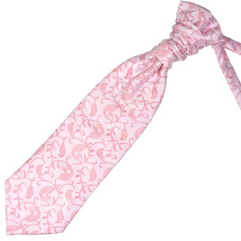 Coral Budding Paisley Wedding Cravat #AB-WCR1003/1 ##LS2