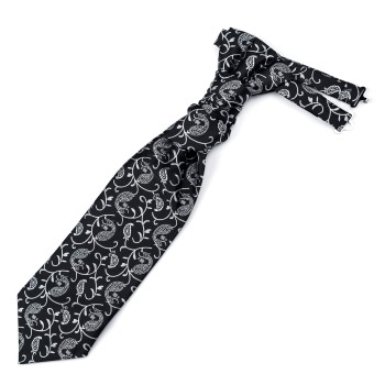 Moonlight Black Budding Paisley Cravat #AB-WCR1003/5 ##LS2