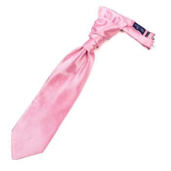 Candy Pink Shantung Cravat #AB-WCR1005/16 ##LS2