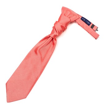 Burnt Coral Shantung Cravat #AB-WCR1005/21 ##LS2