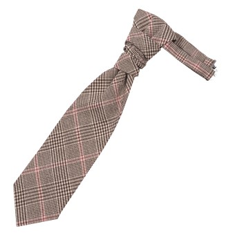 Brown Check Cravat #AB-WCR1007/4 ##LS