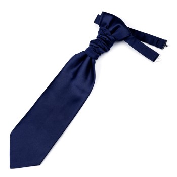 Plain Estate Blue Satin Cravat #AB-WCR1009/9