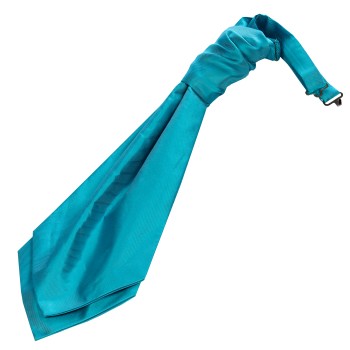 Turquoise Twill Wedding Cravat #WCR101/5 ##LS