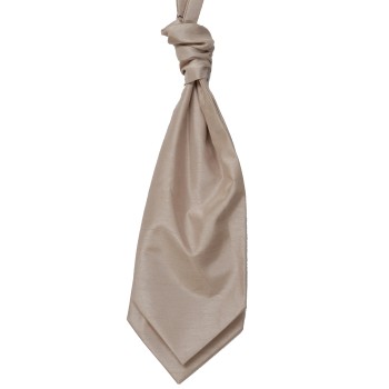 Champagne Self Tie Shantung Cravat #WCS1866/5
