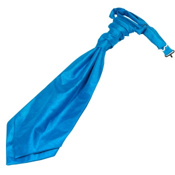 Kingfisher Blue Shantung Wedding Cravat #WCR1867/4 ##LS