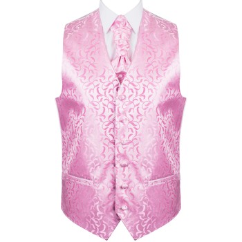Pink Vintage Vine Formal Waistcoat #AB-WWA1004/4 ##LS