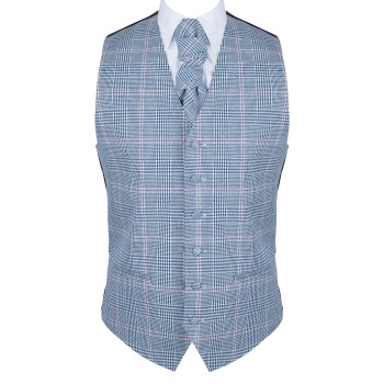 Dutch Blue Check Waistcoat #AB-WWA1007/5 