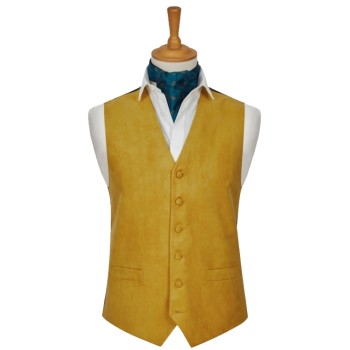 Gold Suede Effect Regular Waistcoat 4XL 56-58 #WW1869X/10 ##LS