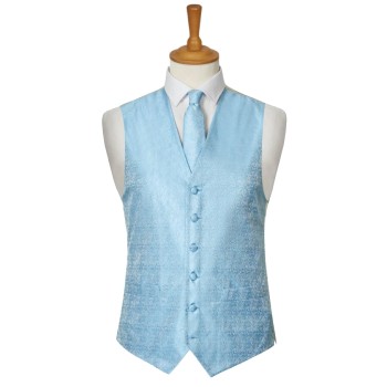 Blue Stately Paisley Regular Waistcoat Small 32-35 #WW1910/2 ##LS