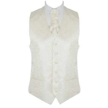 Cream Royal Swirl Waistcoat #AB-WWA1001/7 ##LS