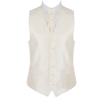 Cream Budding Paisley Waistcoat #AB-WWA1003/9 ##LS 