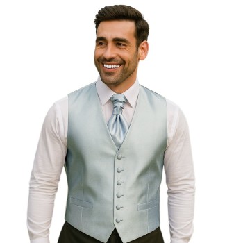 Silver Birch Shantung Wedding Waistcoat #AB-WWB1005/3 ##LS