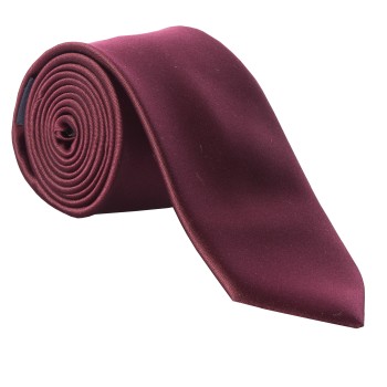 Wine Satin Boys Tie #Y1847/4 ##LS