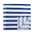Navy and White Stripe Football Pocket Square #AB-TPH1019/2 ##LS