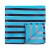 Wine and Turquoise Stripe Football Pocket Square #AB-TPH1019/3 ##LS